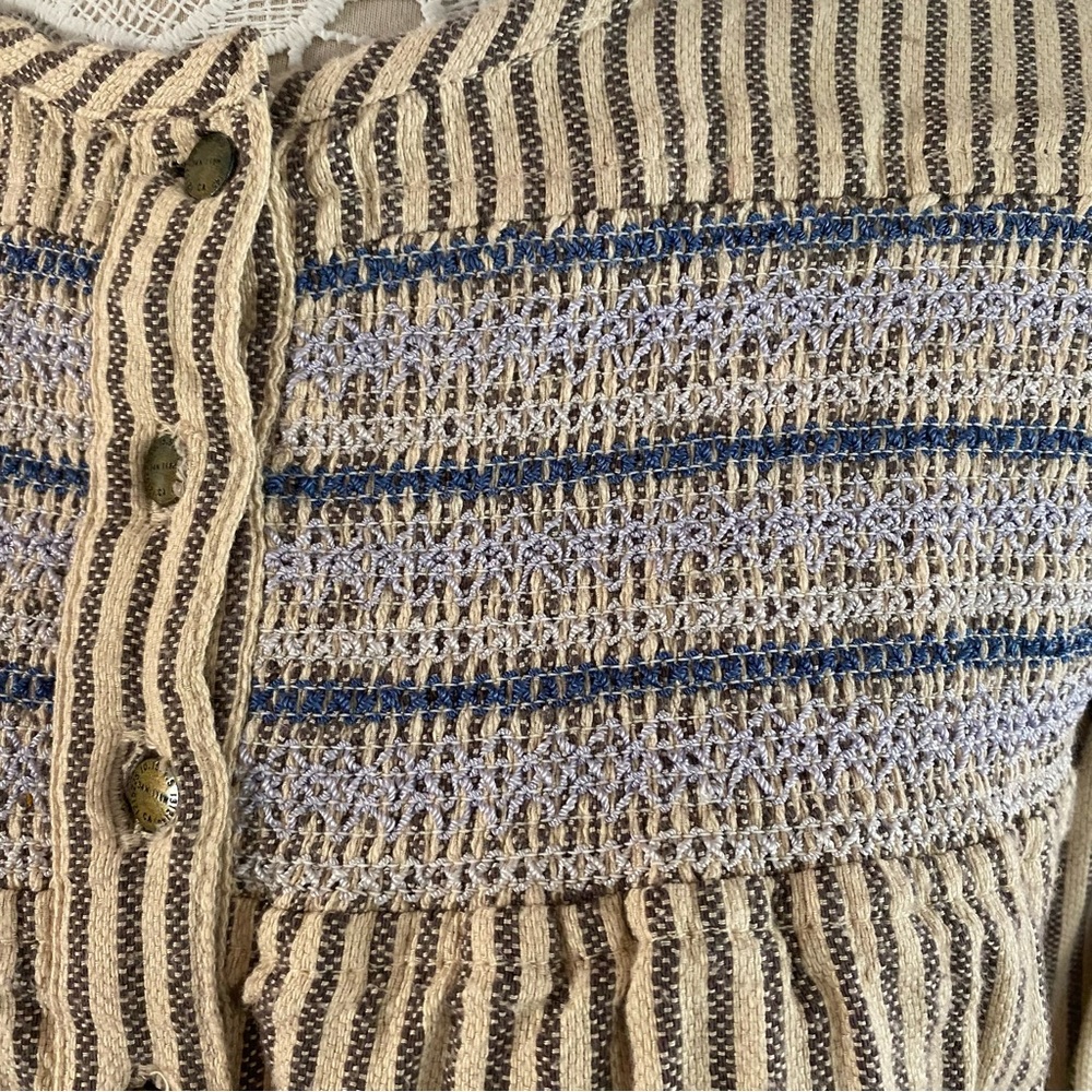 CURRENT/ELLIOT The Retreat Smock Knit Blouse Sz 8 - Picture 5 of 5